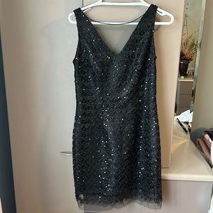 Black sequin dress